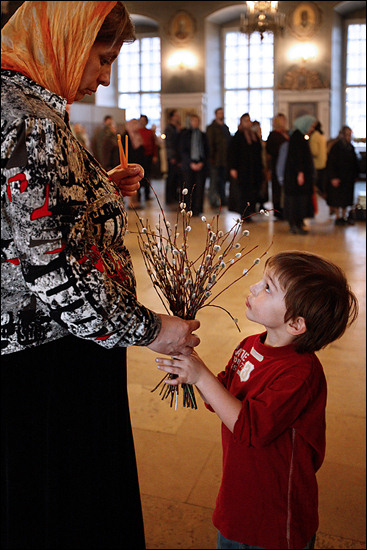 Освящение вербы. The pussy-willow consecration.II