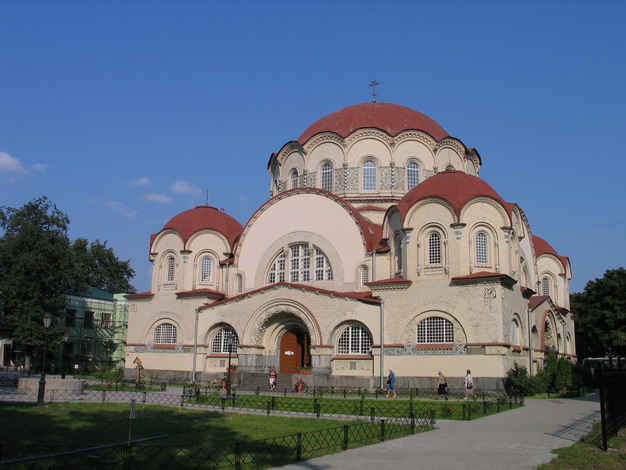 Ressurection church in Novo-Devichy monastery in St. Peterburg