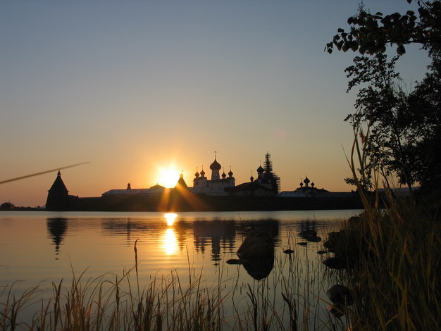 sunset at Solovki