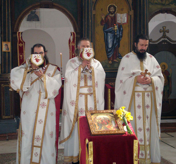 Часни дарови, манастир Фенек, Лазарева субота 2007.