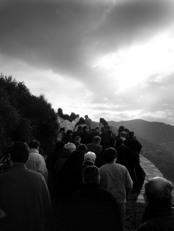 Paschal Litany in the Holy Monastery os Simonopetra, Mountain Athos.