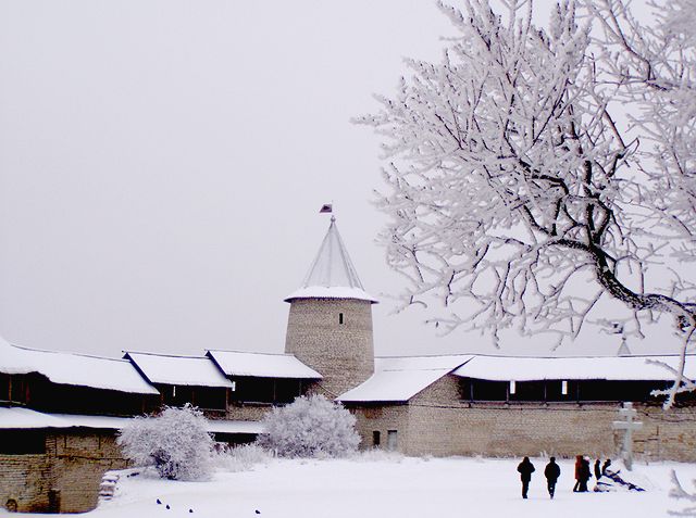 In the kremlin of Pskov, jan. 2006