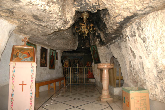 Пещера пророка Илии. Cave of Elijah