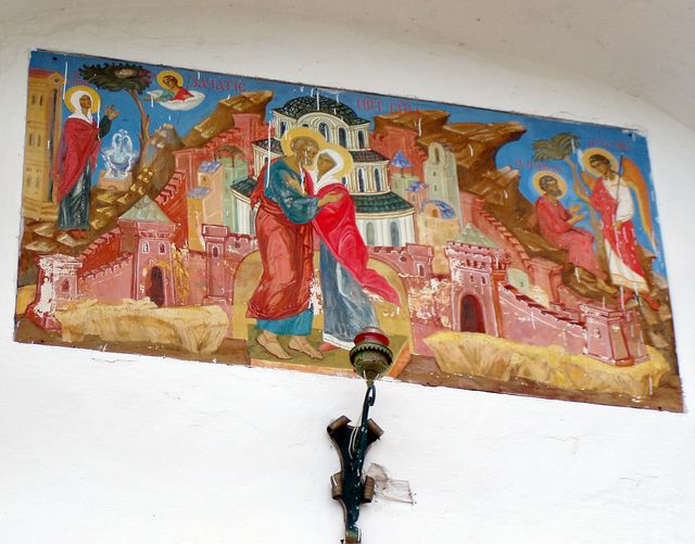 Outside fresco, Rostov-Veliki 2004
