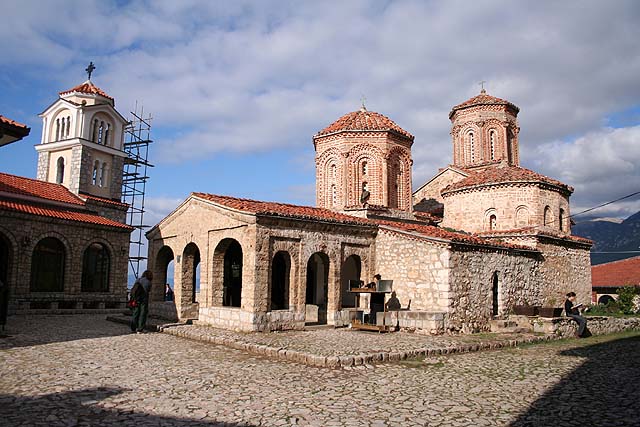 The Church and the new bell tower of the monastery of St Naum of Ohrid