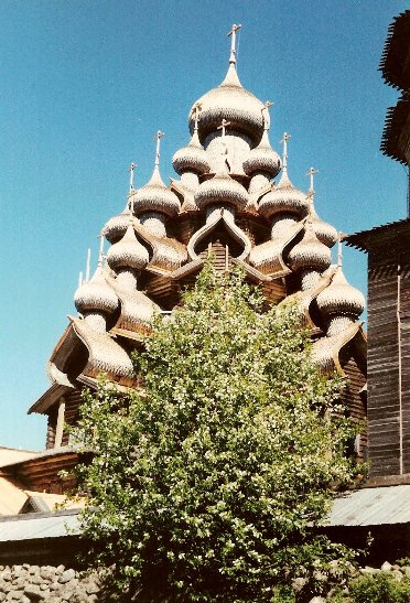 The Church of the Transfiguration on Kihzi Island Lake Onega in Russian Karelia
