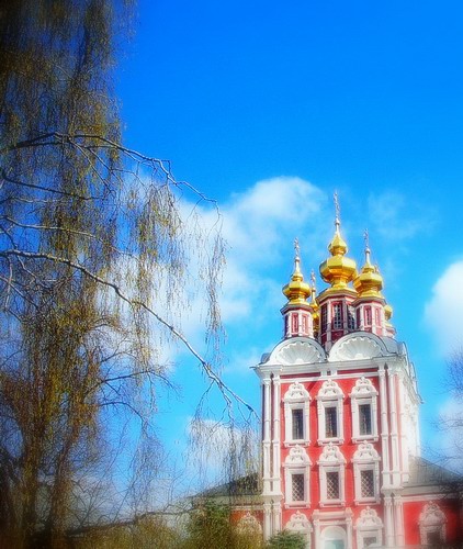 Акварель. Новодевичий монастырь.