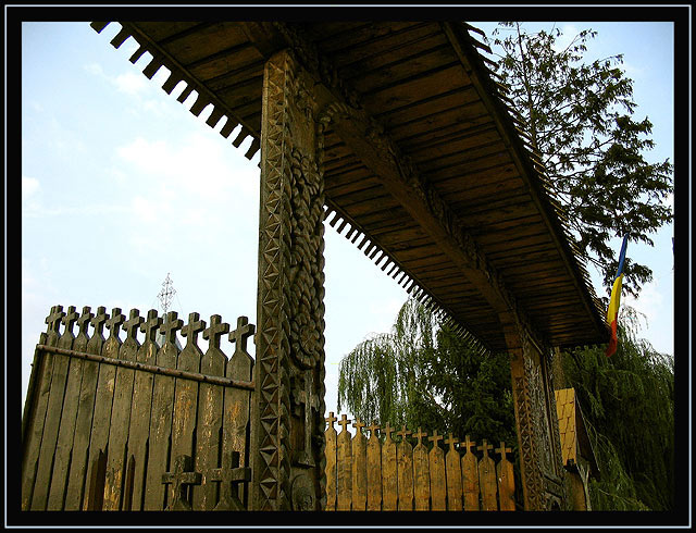 Wooden gate
