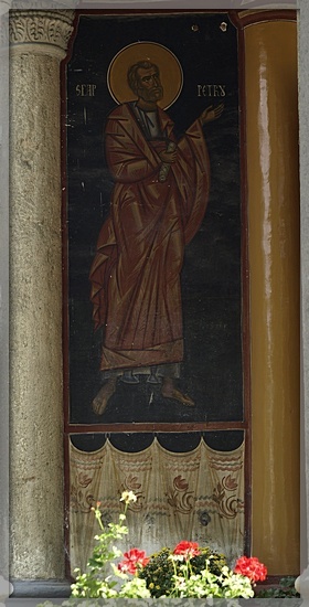 Saint Peter the pillar of the Church + look on black