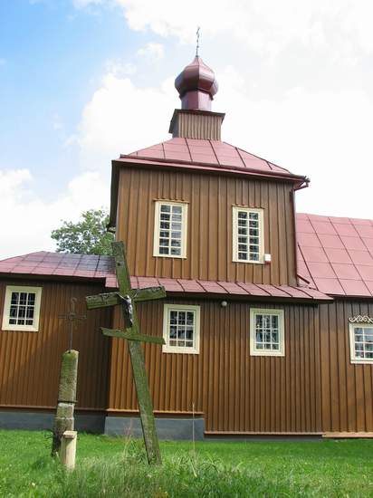 Krzyż przy cerkwi
