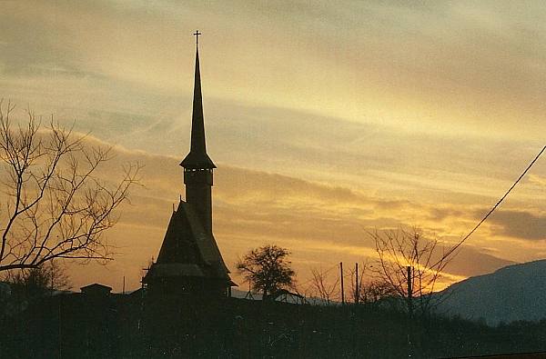 The Ieud Monaster Church in the Gladsome light of Vespers