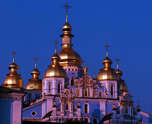 Church in twilight