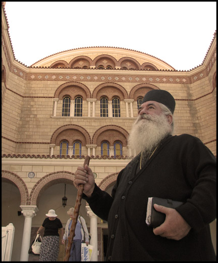 Father Polikarp, at Egina Island.