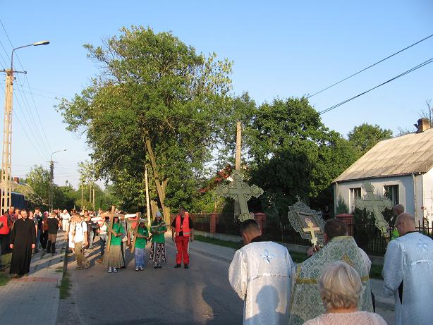 Powitanie na pilgrzymce na Grabarke w 2006 roku w Milejczycach