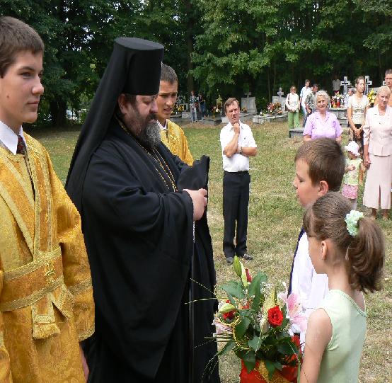 Przywitanie Najprzewielebniejszego Abla Biskupa Lubelsko-Chełmskiego w Korchowie