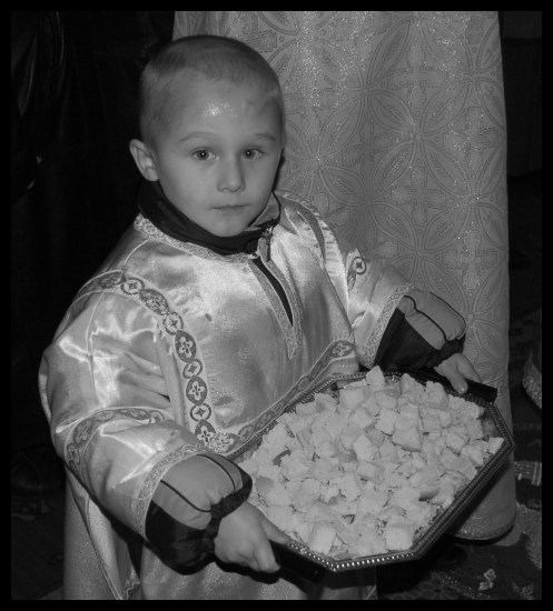 Prysłużnik na Św.Górze Grabarka