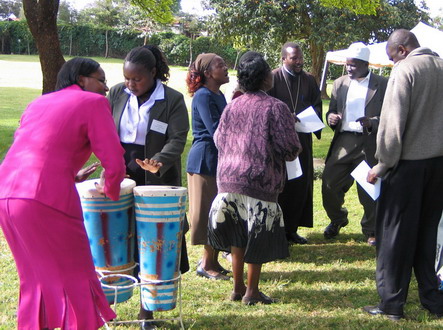 Orthodox priest praying in Kenia