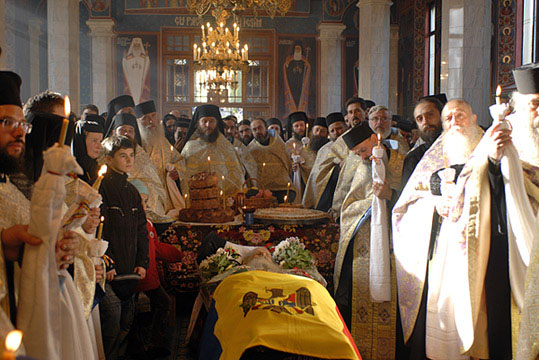 The funeral of Archim. Ioanichie Balan
