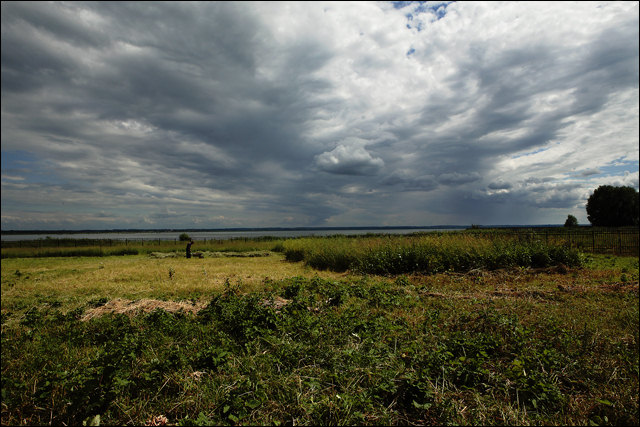 Заготовка сена в Авраамиевском монастыре --- Stocking up of hay