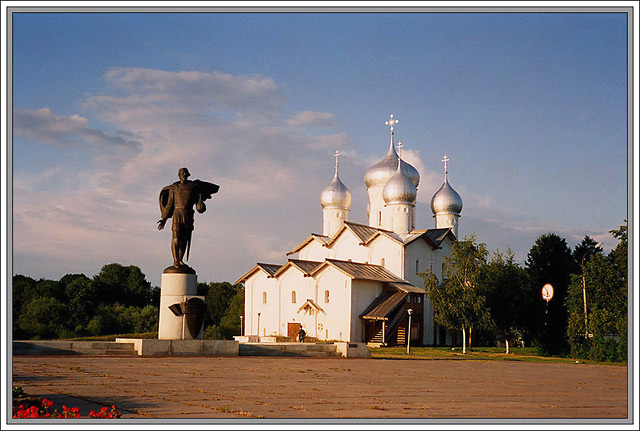 Alexander Nevsky's Square In Novgorod