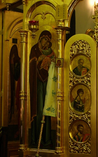 in the church..