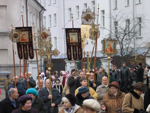 Procession at St.Nichalas day in Bialystok