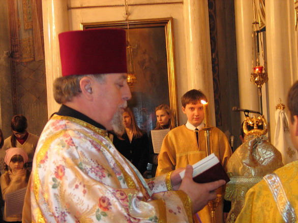 Protodeacon Mark in Bialystok's Cathedral