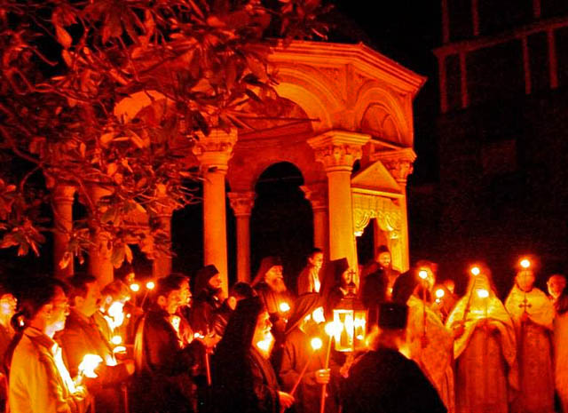 Πάσχα στην Ι. Μονή Ιβήρων - Easter at Iveron H. Monastery