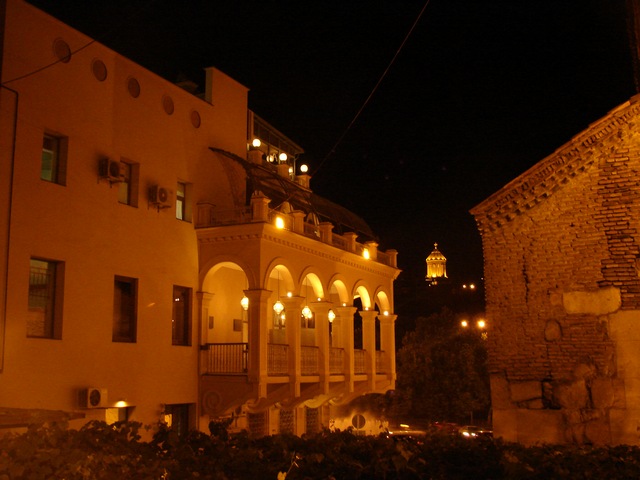 in Tbilisi at night
