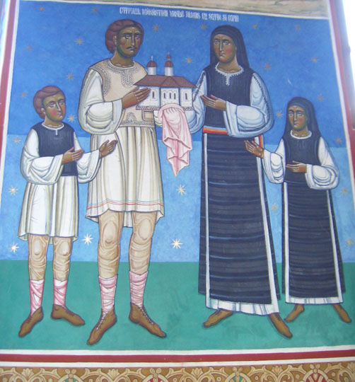 Fragment de fresca - Interior in Biserica  Manastirii Almas, judetul Neamt