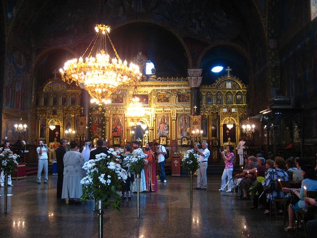 Wedding in one of Sofia's churches