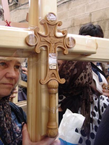 Crosses in Holy Friday, Jerusalem, 2006