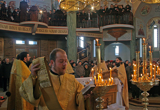 Liturgy and moleben
