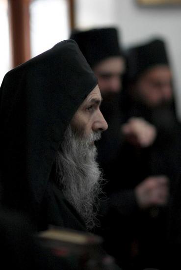 Hieromonk of Holy Monastery of Simonos Petra in Mountain Athos