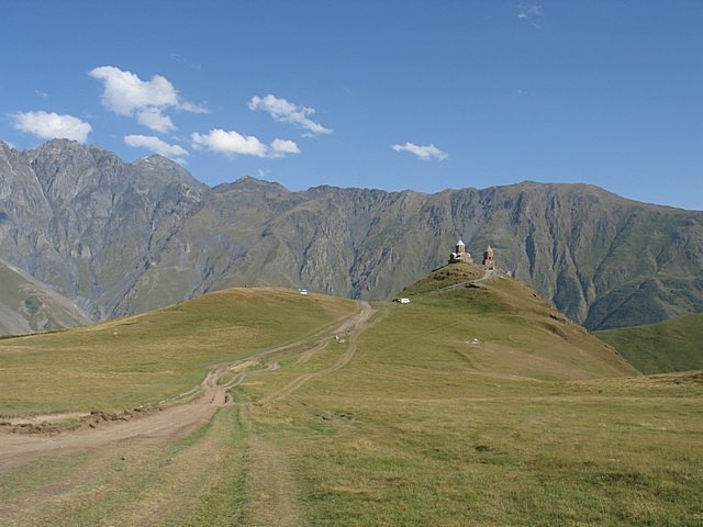 Holy Trinity church in Kazbegi