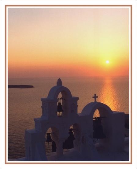 Sunset at Oia Santorini