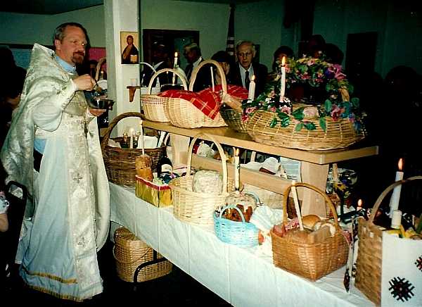 The blessing of the Pascha baskets