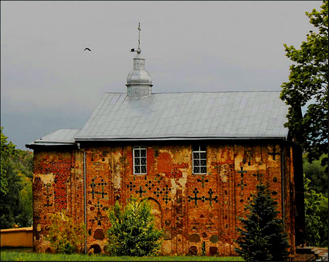 The church of sacred Boris and Gleb. XII century. Grodno.