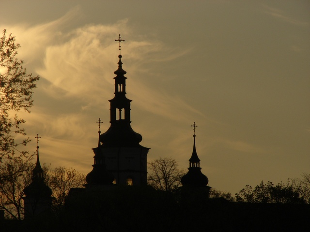in the evening..