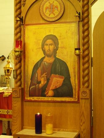 Icon of Christ, Iconostasis, St Elias Antiochian Orthodox Church