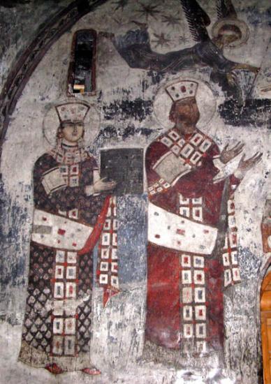 Queen Tamara and King George III (Vardzia. XI-XIII)