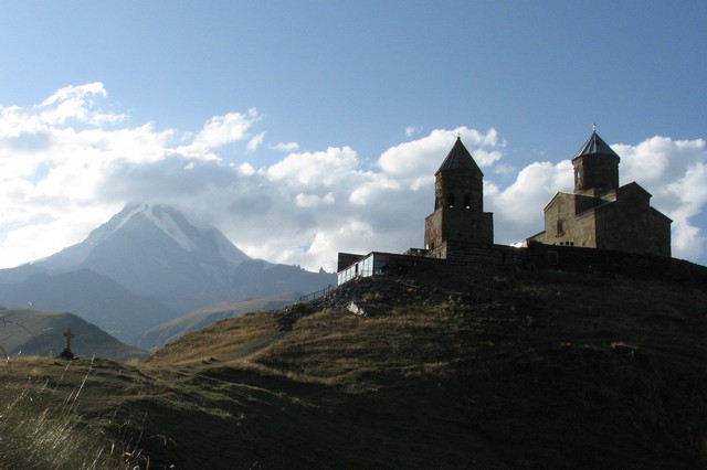 Tsminda Sameba church in Kazbegi