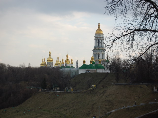 Widok na Ławrę Kijewo-Pieczerską