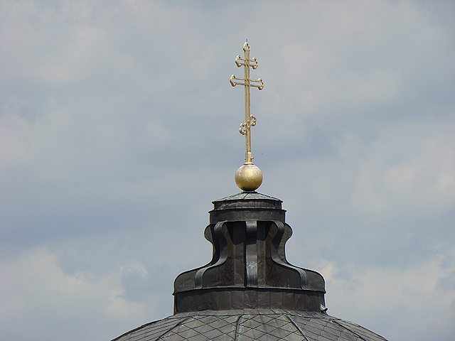 Krzyż na kopule Katedry św. Mikołaja w Białymstoku