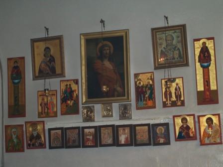 Icon Wall, Holy Transfiguration OCA cathedral Denver Colorado