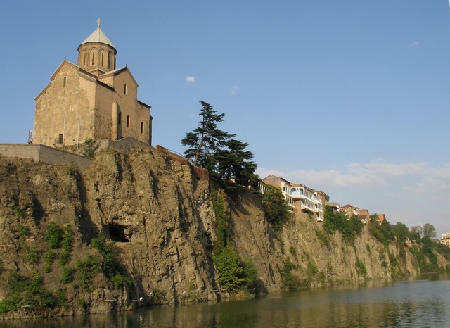 Metekhi church in Tbilisi