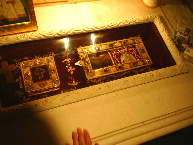 Hand of St.John the baptist and part of Holly Cross
