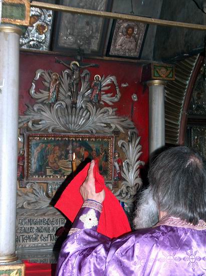 La sfârşitul Sfintei Liturghii pe Golgota