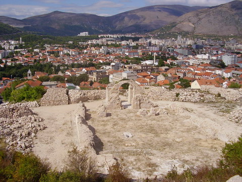 Mostar,the ruins of Cathedral Church/Мостар, рушевине Саборне цркве