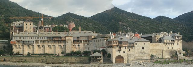 HOLY MONASTERY IN MOUNT ATHOS